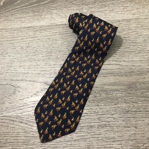 Salvatore Ferragamo Tiger Print Tie